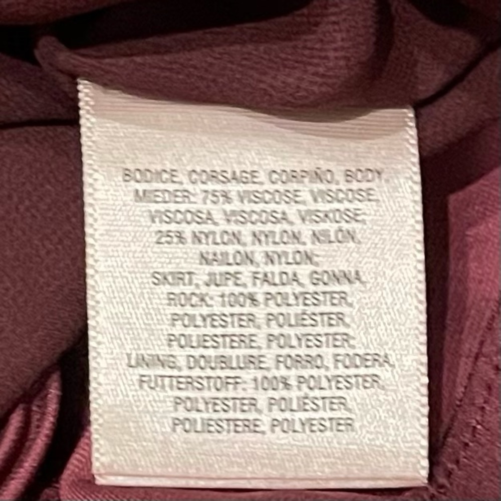 Anthropologie Maeve Women’s Small Ingrid Velvet Dress Burgundy - Picture 6 of 10